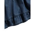 thumbnail image 4 of ITFABS Enfants Robe, Filles de Couleur Unie Ébouriffé Col Rond Sans Manches une Seule Pièce, 4 of 9