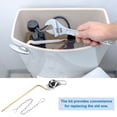 thumbnail image 5 of Uxcell 1 Pcs 1.2" Toilet Flush Handle with Stainless Steel Chain Silver, 5 of 5