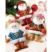 Mary Engelbreit Santa Ornaments Felt Applique Kit, Set of 6
