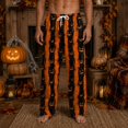 thumbnail image 2 of Gaexia Halloween Mens Pajama Bottoms Cotton Lounge Pants Funny Print Sleepwear Casual Home Trousers with Pockets, 2 of 7