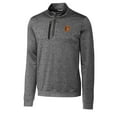 thumbnail image 2 of Men's Cutter & Buck  Gray Baltimore Orioles Stealth Heathered Quarter-Zip Pullover Top, 2 of 3