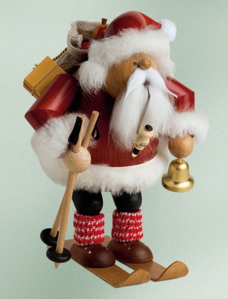 KWO Sitting Snowman German Christmas Incense Smoker Handcrafted in Germany New 