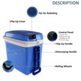 thumbnail image 4 of NutriChef Portable Electric Cooler Fridge, 35 Can - 32L Capacity (Blue), 4 of 8