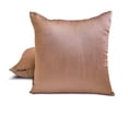 thumbnail image 2 of The HomeCentric Luxury Lumbar Pillow Cover Copper Pack Of 2, 20"x26" (50x65 cm) Art Silk Plain & Solid Oblong Pillow Cover, Solid Modern Style - Copper Luxury, 2 of 5