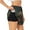 Black, variant on Picia Lotus Leaf Starry Sky Guinea Pig Pattern Women's 2 in 1 Athletic Running Shorts High Waisted Workout Casual Gym Sweat Shorts with Comfy Liner Zipper Pockets-Large