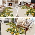 thumbnail image 5 of Non-Slip Rug Pad Rugs Summer Spring Watercolor Lemon Rectangle Area Rugs 5x7Ft Soft Carpet Pads for Living Room Kids Room, Fruit Green Leaves on Linen, 5 of 9