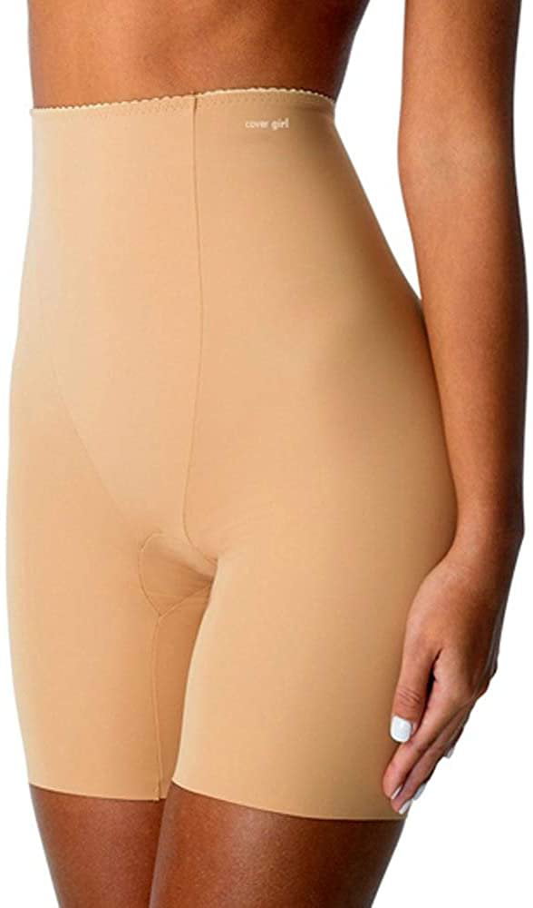 COVER GIRL Shapewear Extra-Firm Tummy Control Thigh Shaper for Women High  Waist Thigh Slimmer CG1680 Nude, XLarge