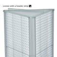 thumbnail image 3 of 72 Pocket, Three-Sided Revolving 16"W x 60"H Pegboard Brochure Floor Display Kit, 3 of 5
