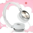 thumbnail image 3 of Colorful Over Ear Headphones, Clear Sound, Comfortable Earpad, Noise Canceling, Easy Storage, 3.5mm Wired Headset, for Smartphone PC Computer, 3 of 7
