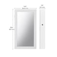 thumbnail image 4 of SONGMICS Armoire à Bijoux Verrouillable avec Miroir, Organisateur de Rangement pour Bijoux Mural Gain de Place, 4 of 8