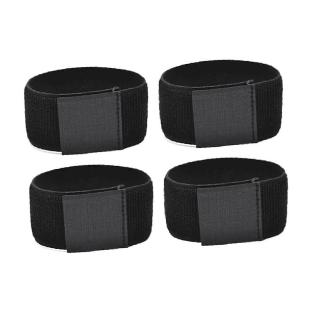 Correas para espinilleras de fútbol, correas fijas para espinilleras, elásticas y ajustables. 4 piezas