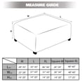 thumbnail image 4 of NeColorLife Square Ottoman Cover Jacquard Fabric Ottoman Slipcover Thick Stretchable Footrest Stool Covers for Oversized Square O, 4 of 6
