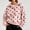 Pink, variant on Ynynloco Sweatshirts for Women with Pockets Polka Dot Half Zip Pullover Long Sleeve Oversized Sweaters Fall Winter Drop Shoulder Y2K Clothes