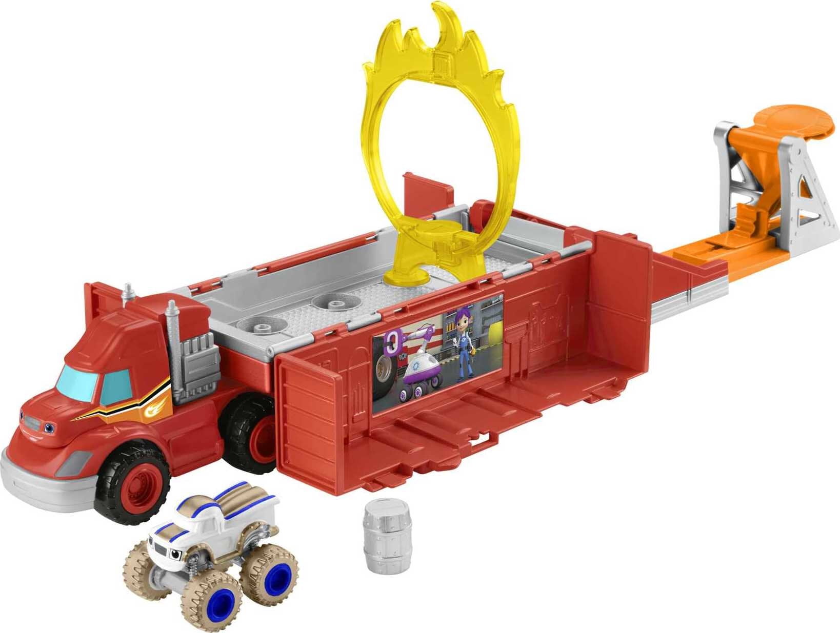 Fisher-Price Blaze and the Monster Machines Launch & Stunts Hauler, Transforming Vehicle Playset