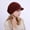 Dark Red, variant on Retro Autumn Winter Spring Knit Beret Cap Women Plain Solid Octagonal Newsboy Vintage Painter Artist Female Beret Gorros