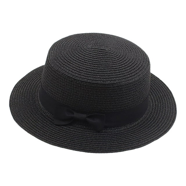 WEIYLL Chapeau de Soleil pour Femmes Robe de Douche Pare-Soleil Mariage Grand Fleur Protection Solaire Plage Haut Plat Rétro