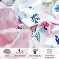 thumbnail image 4 of Paquete de 3 sábanas ajustables para cuna PHF, diseño de sirena, 71 x 132 cm, blandas, 4 of 7