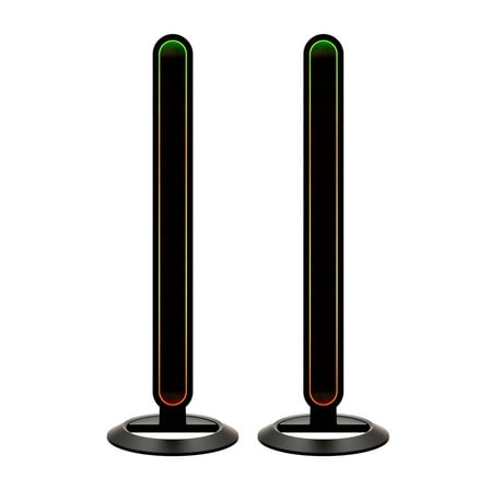Vivitar RGBIC Indoor Light Bars 2-Pack, Color Changing LED Desktop & TV Backlight with Music Sync & Remote Control