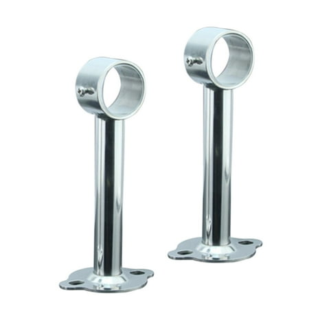 

Kelingqi 2Pcs 32MM Stainless Steel Closet Rod Bracket Wardrobe Mounting Pipe Bracket Heavy Duty Shower Curtain Pipe for Balcony Bathroom Kitchen