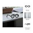 thumbnail image 6 of Decorative Glasses Sculpture for Home Decor - Bathroom, Desk and Office Decor Object - Living Room Decor Ornament - Shelf Styling and Coffee Table Statues - Sculpture for Unique Spaces - 3" Black, 6 of 13