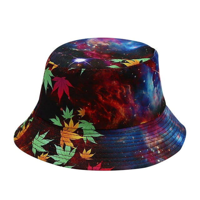 Chapeau de Pêcheur de Chapeau de Bassin d'Impression de Femmes Chapeau de Seau Extérieur