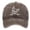 Coffee, variant on Vintage Distressed Washed Baseball Cap with French Bulldog Embroidery Unisex Street Trendy Style Dad Hat Outdoor Casual Wear Navy One Size