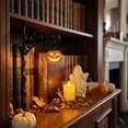 thumbnail image 4 of Halloween Bookshelf Decor, Vintage Bookshelf Lamp, Library Decorative Bookshelf Lighting with LED Pumpkin Ghost Witch Hat Design for Home Party, 4 of 6