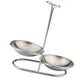 thumbnail image 1 of Soporte para cucharas de acero inoxidable, soporte para cucharones de sopa de ahorro SPAC vertical de mango largo, soporte para cucharones de sopa plateado (doble) Xemadio SNFLD1513, 1 of 8