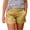 #37Yellow, variant on Low Rise Cotton Linen Solid Color Chino Shorts with Pockets for Women Fit with Cuffed Hem and Casual Stretch Comfort