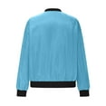 thumbnail image 5 of Fancifize Womens Bomber Jacket Lightweight Windproof Waterproof Jackets Zip Up Long Sleeve Casual Coat Athletic Outwear with Pockets, 5 of 5