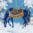 thumbnail image 2 of 6 Pcs Acrylic Christmas Ornaments, 3.15 Inch Christmas Tree Decorations with Animal Print, Holiday Hanging Decor for Home & Gift Giving, 2 of 8