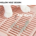 thumbnail image 5 of Vealind Foldable Cat Litter Box with Lid Front Entry & Top Exit XXL Extra Large Space Covered Kitty Litter Boxes Enclosure Toilet (Pink), 5 of 6