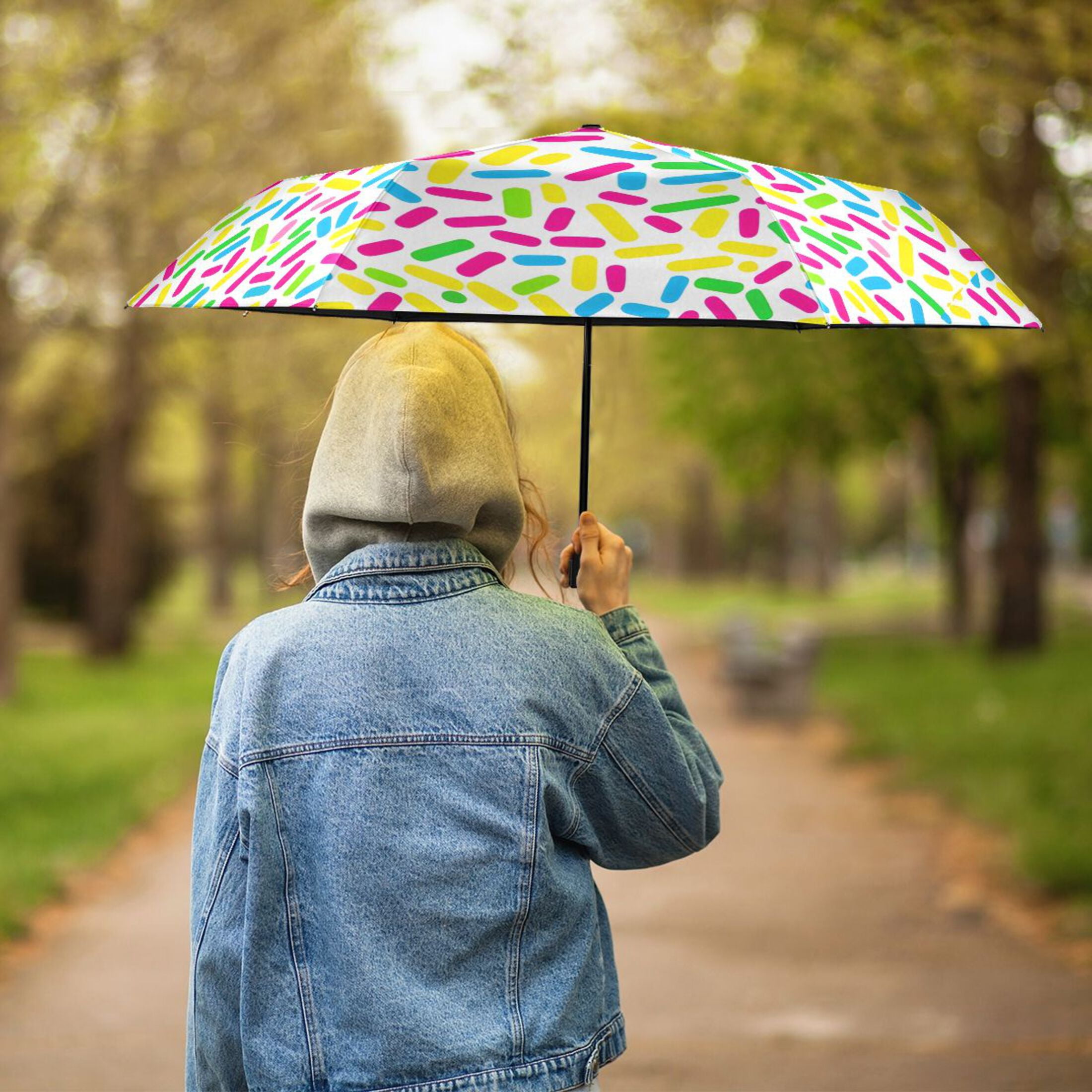 Sprinkles Compact Sun Umbrella Windproof Travel Umbrellas for Rain Strong Portable UV Protection