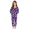 thumbnail image 4 of Lvotionpl 2026 Match Halloween Pjs, Matching Halloween Pajamas Long Sleeve Top & Pants Set Matching Holiday Pajama Xmas Set, 4 of 5