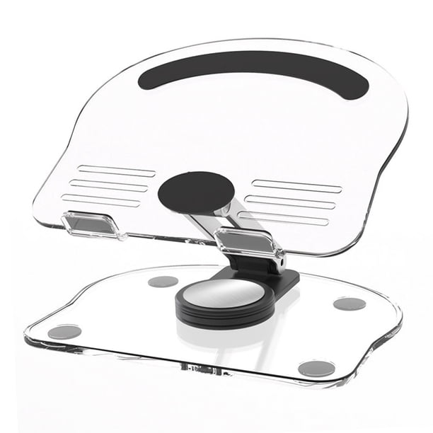 Soporte de Tabletas, Acrílico Transparente Plegable ESTABLE ESTABLE ESTABLA SOPORTE DE ESCRITORIO 360 PROCESOS PARA LA OFICINA