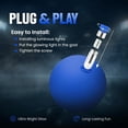 thumbnail image 3 of Glow in the Dark Lacrosse Ball | Night Practice & Training Equipment for All Ages | 2 Pack Official Size & Weight | Lacrosse Gift | LED Red, 3 of 7