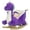 Purple, variant on Beyamis Rocking Horse for Babies - Plush Ride-On Toy with Realistic Sound & Safety Belt, 18–36 Months Suitable, Purple