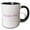 Black/White, variant on 3drose, College Girl Text in Pink - Girly Retro Preppy Font - University Students or Graduate School Fashion, 11oz Magic Transforming Mug