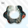 thumbnail image 4 of Hirioo Moon Flower White Owl for Baby Cotton Petal Bib Drool Bibs for Baby Boy Unisex, 4 of 9