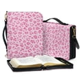 thumbnail image 3 of FOR U DESIGNS Leopard Print Leather Bible Cover Case Size XL Reusable Bible Bag with Handle and Zippered Bible Bags for Women Organizer Personalized Book Organizer Bag Bible Accessories, 3 of 7
