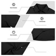 thumbnail image 4 of BLTIBY Mens 2 Piece Outfits Summer Set Short Sleeve Button Down Lapel Shirts and Shorts Beach Casual Jogging Suits with Pockets Black S, 4 of 6