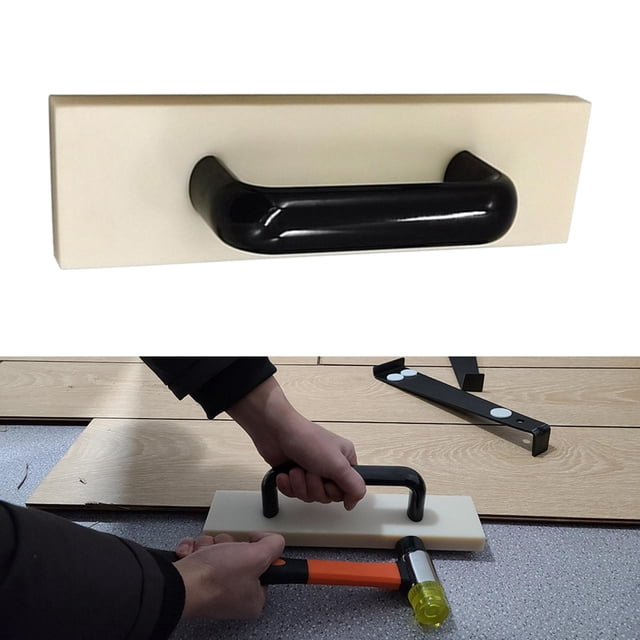 Tapping Block Floor Knock Block Herramienta de instalación de piso de carpintería portátil Ensamblar DIY Nylon Durable Renovación Tablón Accesorios 25cm BLESIY Bloque de golpeteo