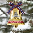 thumbnail image 3 of USA 250th Anniversary Commemorative Ornament, 2D Acrylic Bell Hanging Decorations for Christmas Tree, Worth Collectible Patriotic Gift, Lightweight and Durable, Exquisitely Polished, #E, 3 of 7