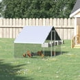 thumbnail image 2 of Topcobe Large Chicken Coop Metal Chicken Run, Spire Shaped Walk in Fence Cage Hen House for Outdoor and Yard Farm Use, 9.8' x 6.6' x 6.6', Outdoor Pet Shelter, Small Animal Habitat, 2 of 18