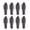 Grey, variant on Pack of 8 Multiple Color Silicone Wine Stoppers Including Pull Handle and Double Seal Wine Corks for Leak Proof Closures