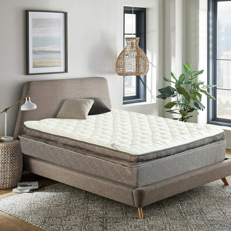 GOWTUN, 13-Inch Foam Encased Soft Pillow Top Hybrid Contouring Comfort Innerspring Mattress, Queen Size