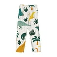 thumbnail image 5 of Sigee Dinosaurs and Tropical Leaves Print Men's Pajama Pants - Soft Lounge Sleep Bottoms with Elastic Waistband and Pockets-Large, 5 of 9
