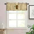 thumbnail image 3 of Valance for Windows Polyester Semi Sheer Valances for Living Room Bathroom Bedroom, St. Patrick''s Day Retro Style Beer Kitchen Window Valance Rod Pocket Valance Curtains 54x18 Inches, 3 of 5