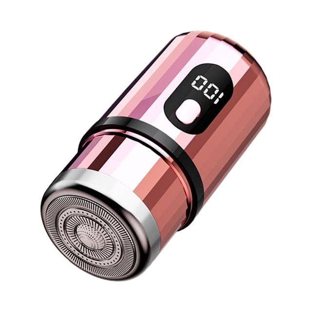 Rasoir Électrique pour Hommes, Rasage Précis Sans Douleur, Compact, Sans Fil, Portable, rose Doré