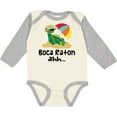 thumbnail image 3 of Inktastic Boca Raton Florida Girls Long Sleeve Baby Bodysuit, 3 of 5